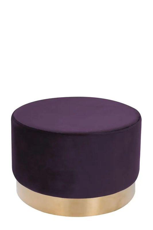 Круглый пуф Kayoom с металлической ножкой фиолетовый 55x55x43 см. 168460 - фото 1 - id-p1724100368