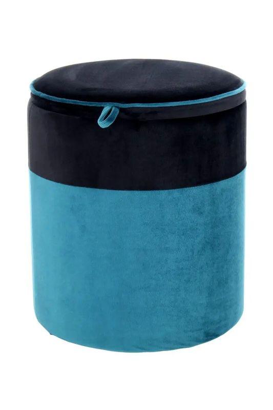 Круглый пуфик Kayoom с местом для хранения черно-синий 35x35x40 см. 168450 - фото 1 - id-p1724100370