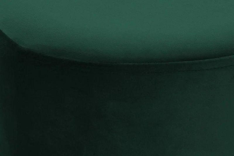 Круглый пуфик Kayoom с металлической ножкой темно-зеленый 35x35x42 см. 168467 - фото 3 - id-p1724100372