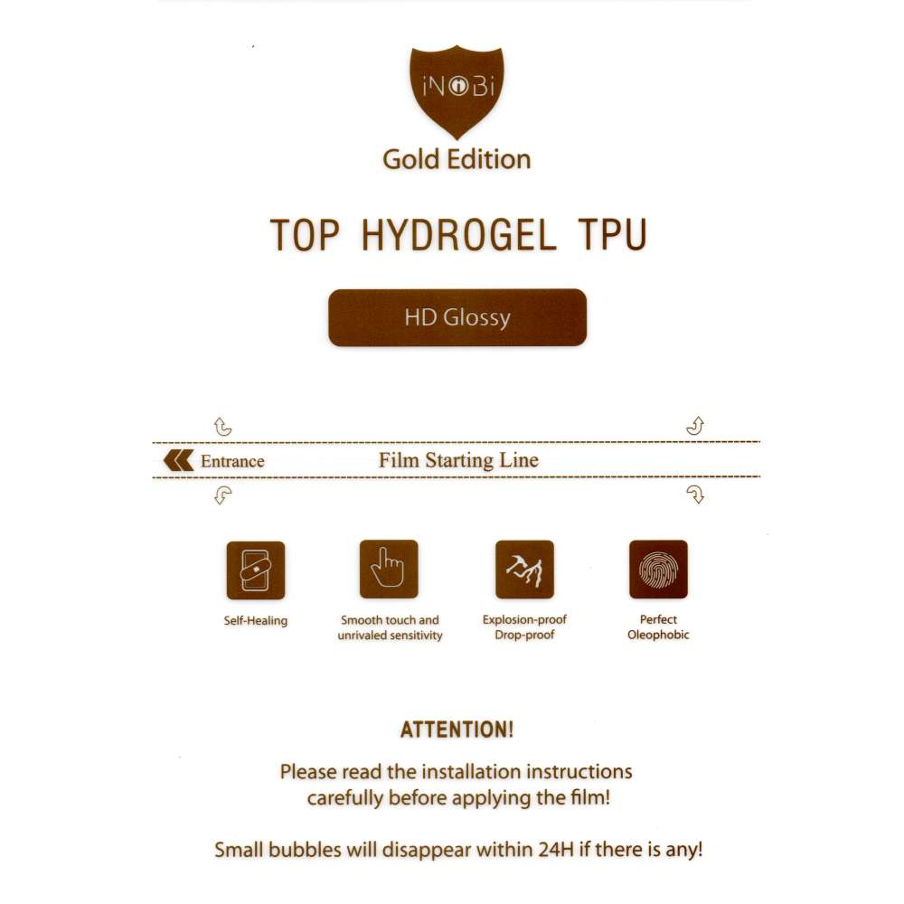 Протиударна гідрогелева захисна плівка Hydrogel Film на екран магнітоли Volkswagen Golf 8" 2020 (135.15*246.82)
