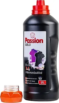 Гель для прання чорної та темної білизни Passion Gold 3in1 BLACK Feinwaschmittel 2л для прання чорних речей