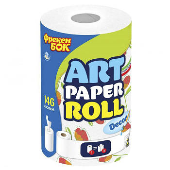 Паперові рушники Фрекен Бок Art Paper Roll 2-шарові 146 відривів 1 шт