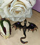 Брошка-кулон, "Золотистий дракон" від студії LadyStyle.Biz, фото 2