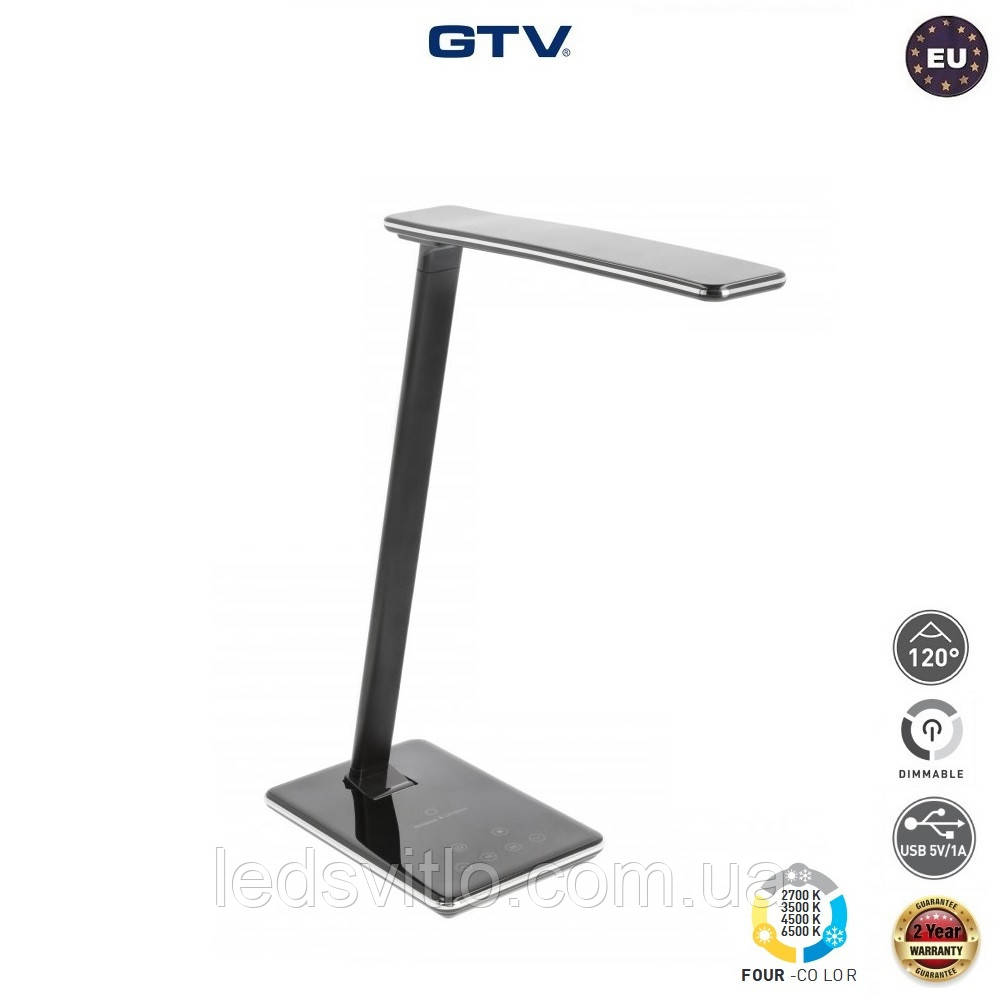 Настольная Светодиодная Лампа GTV Tritton LED 6W 340Lm 2700-6500K USB 5V/1A Работает от Power Bank, Черная — Купить Недорого на Bigl.ua (1724112107) Настольная Светодиодная Лампа GTV Tritton LED 6W 340Lm 2700-6500K USB 5V/1A Работает от Power Bank, Черная — Купить Недорого на Bigl.ua (1724112107)