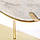 Декор мармуровий Kayoom на металевій підставці біло-золотий 25x9x39 см. 168627, фото 3