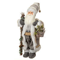 Декоративная фигурка Санта Клаус с посохом 46 см. BST 0301432