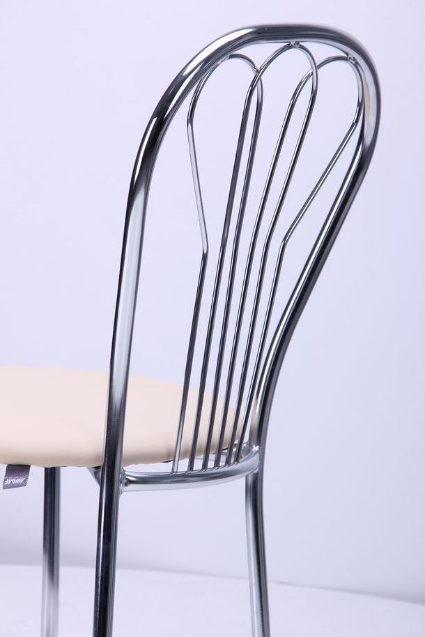 Банкетный металлический стул со спинкой и мягким сидением Ванесса хром Неаполь N-17 TM AMF - фото 5 - id-p1724118870