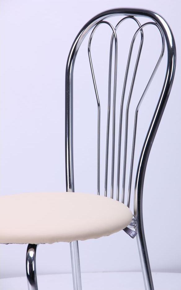 Банкетный металлический стул со спинкой и мягким сидением Ванесса хром Неаполь N-17 TM AMF - фото 6 - id-p1724118870