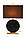 Лампа настільна Kayoom з тканинним абажуром і чорною мармуровою підставкою 38x20x65 см. 168587, фото 4