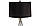 Настільна лампа Kayoom з чорним абажуром і підставкою з білого металу 38x38x78 см. 168586, фото 3