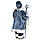 Фігурка декоративна Санта з посохом у синьому костюмі 32x61 см. BST 0301441, фото 5