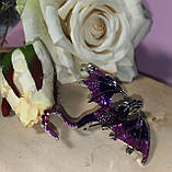 Брошка-кулон,  "Фиолетовый дракон" от студии LadyStyle.Biz, фото 6