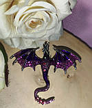 Брошка-кулон,  "Фиолетовый дракон" от студии LadyStyle.Biz, фото 4