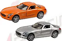 Игрушечная машина металлическая Mercedes-Benz SLS AMG оранжевая