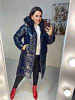 Жіноче пальто куртка пуховик 42-44, 46-48, 50-52, 54-56, 58-60 розмір зимове довге з капюшоном пуховик