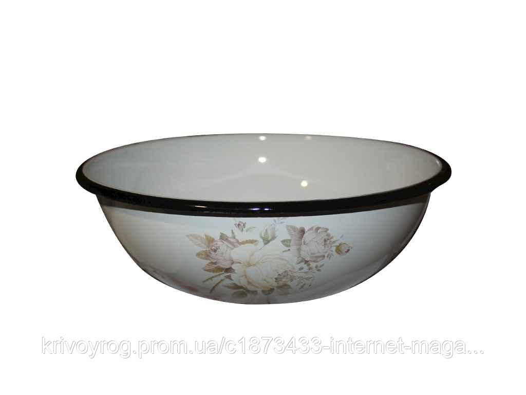 Миска ем. 1,5л /2 Троянда (біла) I0308/2 ТМ IDILIA, фото 1