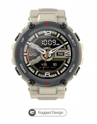 Смарт-годинник XIAOMI Amazfit T-Rex Khaki GLOBAL, фото 1