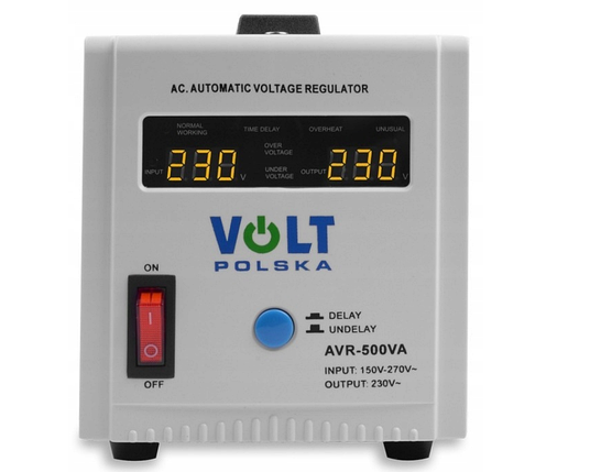 Стабілізатор напруги AVR Volt Polska 500 W ( без акумулятора), фото 1