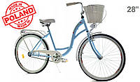 Городской велосипед Dallas Bike City, колесо 28", Голубой.