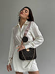 Сумка клатч жіноча LV Pink (Louis Vuitton) три в одній (коричнева) BONО1001 модна стильна зручна top, фото 4