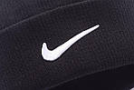 Шапка тепла Nike Gray з закотом унісекс (сіра) PD6442 подвійна в'язана шапочка брендована ❗️Sale❗️Sale топ, фото 3