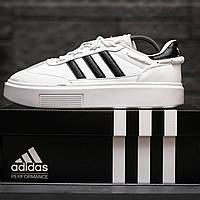 Мужские кроссовки Adidas Ivy Park Sleek 72 (белые с чёрным) низкие осенние модные кеды 2149 cross