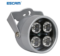 Прожектор інфрачервоний ІЧ для камери вуличний 4 LED 60 градусів до 50 метрів ESCAM 460 1п