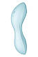 Вакуумний смарт-стимулятор із вібрацією Satisfyer Curvy Trinity 5 (Blue), 16,5х3,8 см., фото 4