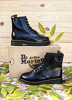 Жіночі черевики Dr. Martens 1460 Black (чорні) модні повсякденні демісезонні чоботи 6926 cross