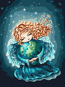 Картина за номерами "Ангел землі" 30*40 см Ідейка KHO 5061