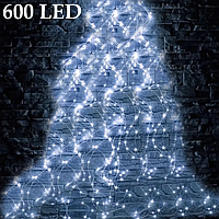 Світлодіодна гірлянда Кінський хвіст крапля роси X-MAS Horsetail 600 Led White