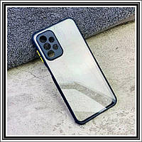 Протиударний чохол бампер для Samsung Galaxy A13 синій прозорий захист камери