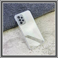 Протиударний чохол бампер для Samsung Galaxy A13 білий прозорий захист камери