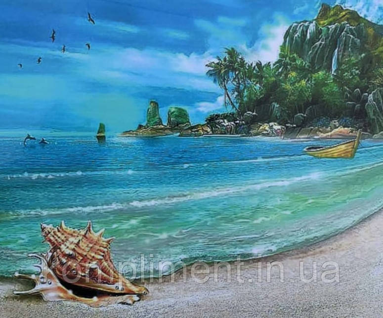 Картина за номерами "Пляж" 40*50 см, кольори — акрил