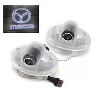 Подсветка двери с логотипом Mazda 6 (09-15) Mazda 8 (11-15) RX-8 (04-10) CX-9 (13) 2шт