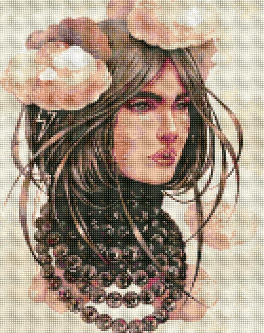 Алмазна мозаїка/вишивка Хмарливі думки 40*50 см Ідейка AMO 7373, фото 1