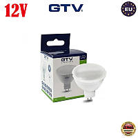 Светодиодная LED лампа GTV MR16 12V 4W GU5.3 6400K, Холодный белый цвет света