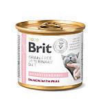 Brit VD Hypoallergenic Cat Cans для кішок із лососем і горохом 200 г, фото 2
