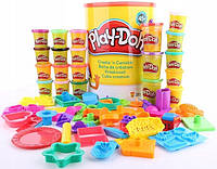 Пластилин мегасет Play-Doh XXL большой креативный набор для творчества банка плей к бочку Hasbro