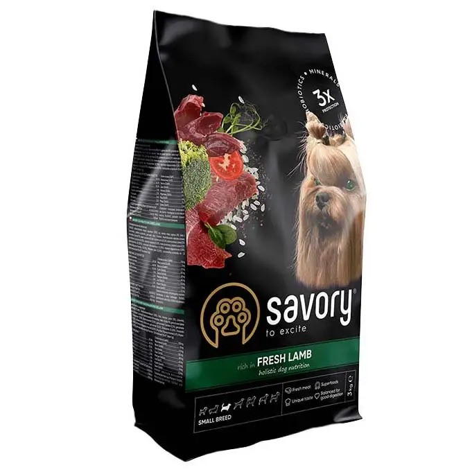 Сухий корм для собак малих порід Savory Small Breeds Fresh Lamb (ягня) 3 кг
