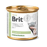 Brit VD Diabets Cat Cans для кішок з ягням та горохом 200 г, фото 2