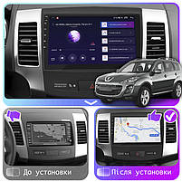 Штатний магнітол 9" Lesko для Peugeot 4007 2007-2012 4/64 Gb CarPlay 4G Wi-Fi GPS Prime IPS 8 ядер Пежо 2 шт., фото 2