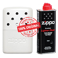 Грелка для рук на 6 часов Zippo Hand Warmer Pearl 40322 + бензин Zippo 125 мл