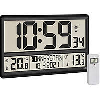Настенные часы с термометром и внешним датчиком температуры TFA (60452101)