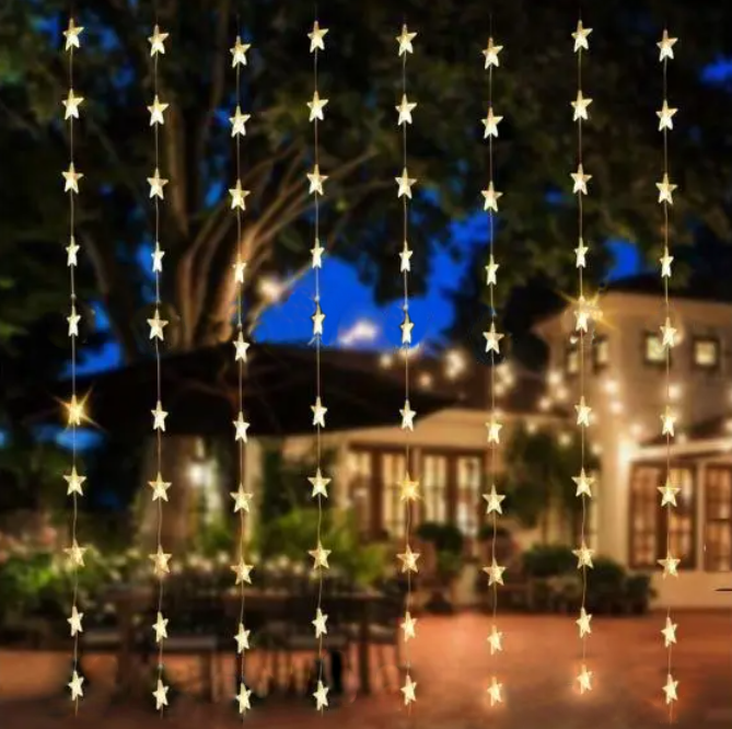 Гірлянда штора зорепад Curtain Lights Shooting Star 120 LED 3х1.8м Warm White, фото 1