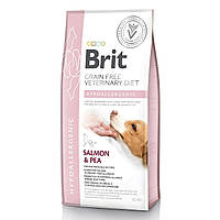 Сухой корм для собак при пищевой аллергии Brit GF Veterinary Diet Hypoallergenic (лосось) 12 кг