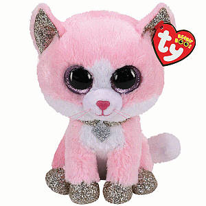 Дитяча іграшка м'яка TY Beanie Boo's 36366 Рожеве кошеня"FIONA" 15 см, 36366