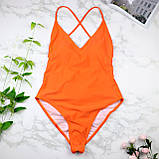 Жіночий купальник суцільний з відкритою спиною – стильна модель для будь-якої фігури, фото 5