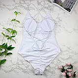 Жіночий купальник суцільний з відкритою спиною – стильна модель для будь-якої фігури, фото 3