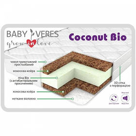 Дитячий безпружинний матрац Coconut bio 120-60-10